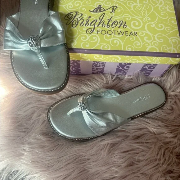 Brighton Silver Sandals Elegant Design - Picture 8 of 8